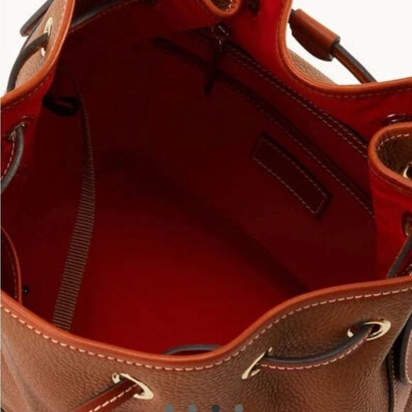 Dooney & Bourke Brown Leather Bucket Bag - Picture 16 of 16
